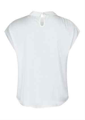 Fleur drapy satin bluse Off White Neo Noir 